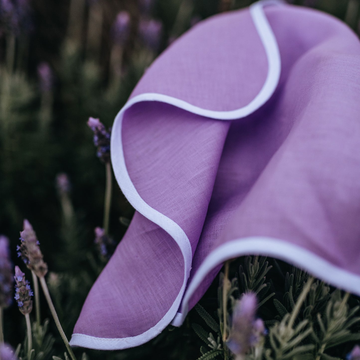 Lavender Wave Linen Napkin (Set of 4)