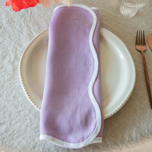 Lavender Wave Linen Napkin (Set of 4)