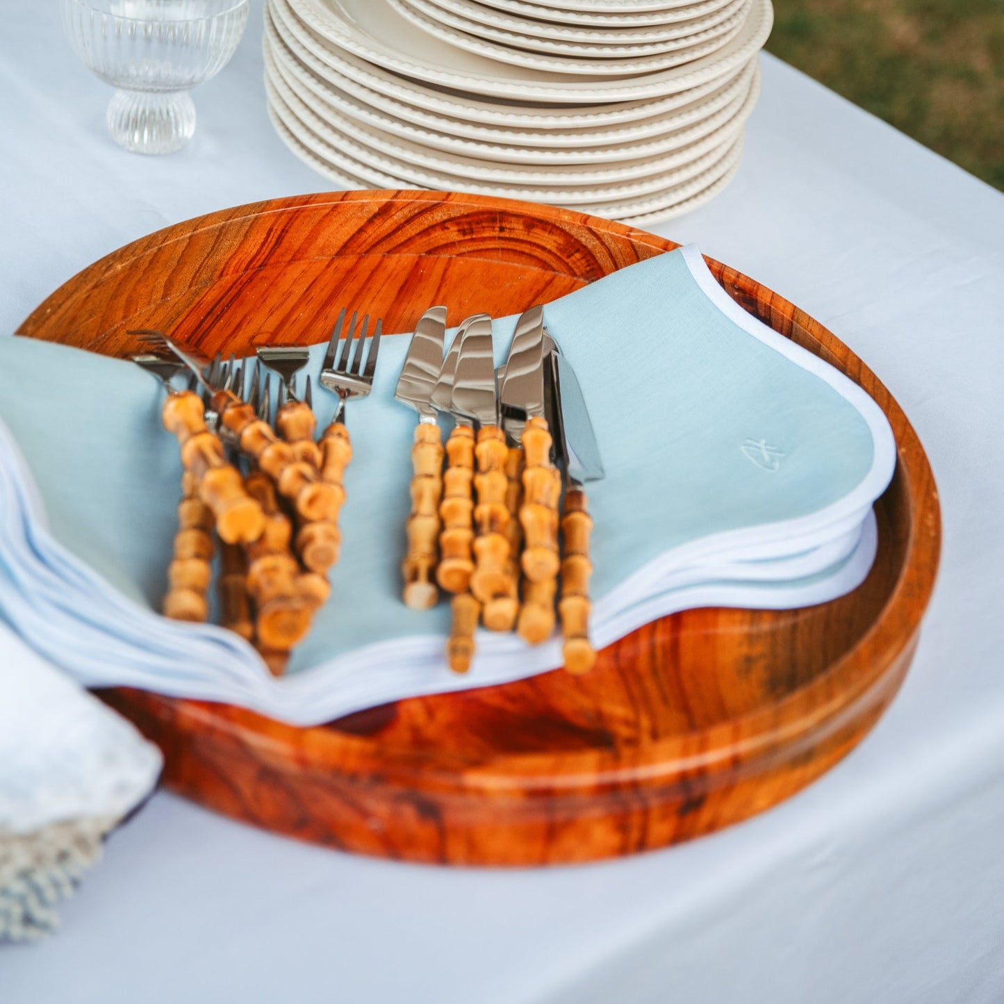 Powder Blue Linen Napkin (Set of 4)