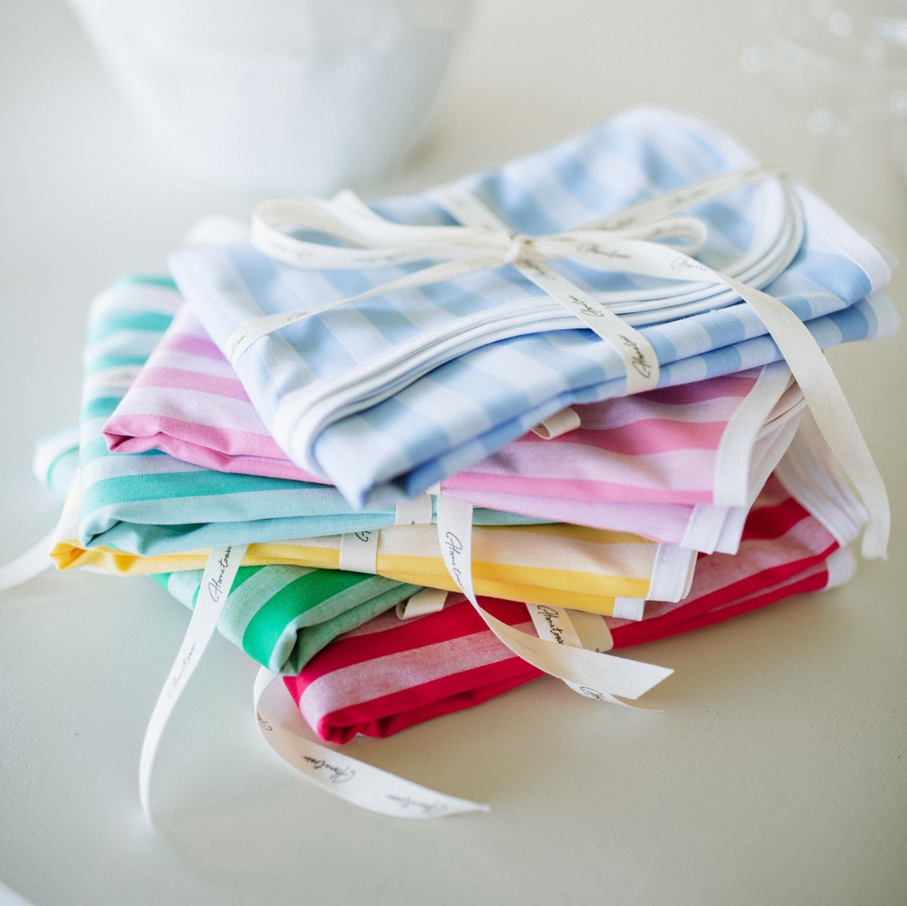 Peppermint Stripe Wave Napkin (Set of 4)