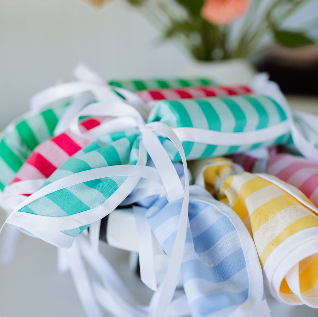 Peppermint Stripe Wave Napkin (Set of 4)