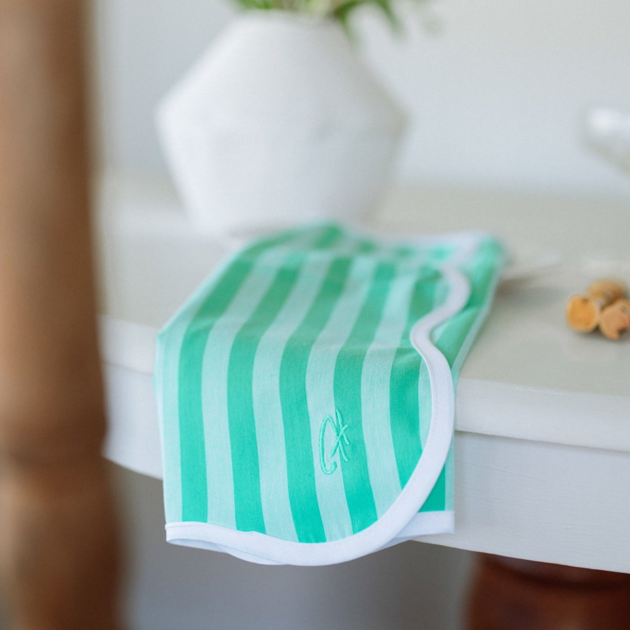 Peppermint Stripe Wave Napkin (Set of 4)