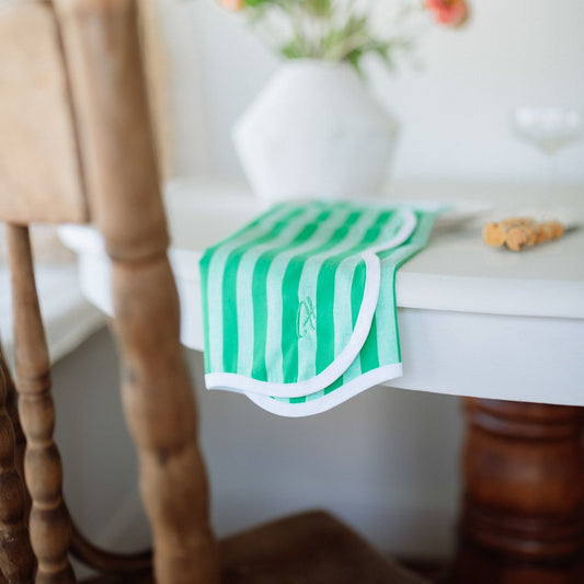 Lime Stripe Wave Napkin (Set of 4)