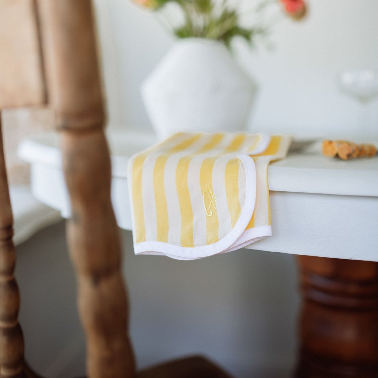 Butter Stripe Wave Napkin (Set of 4)