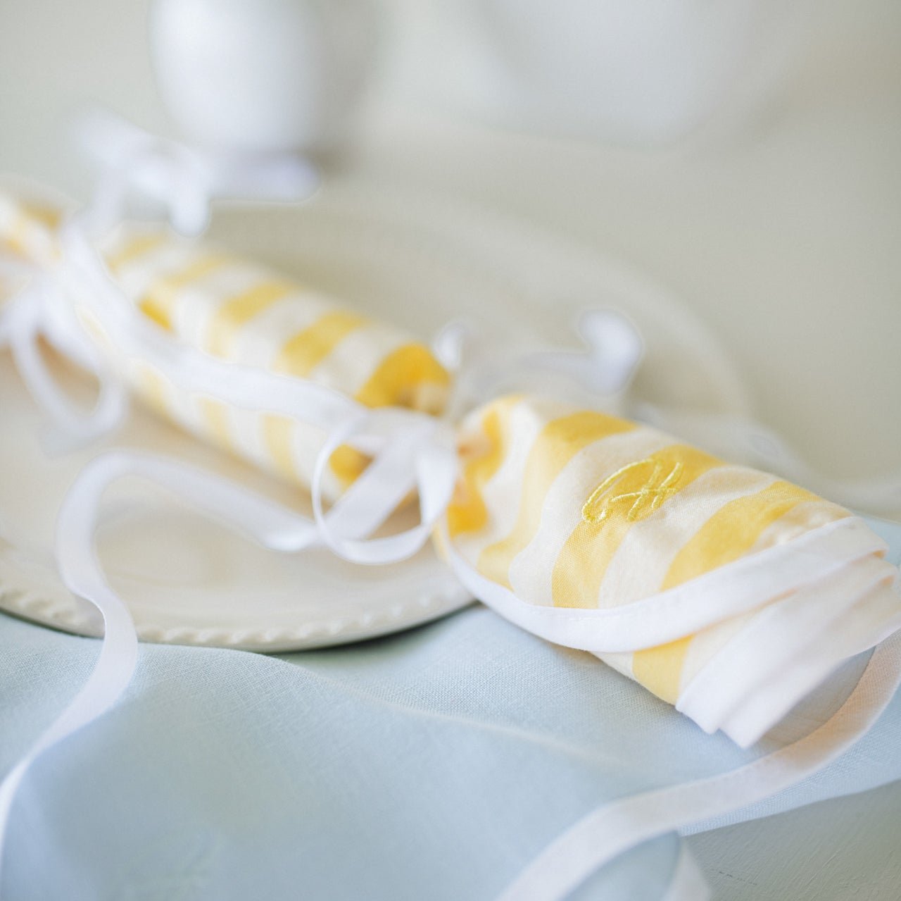 Butter Stripe Wave Napkin (Set of 4)